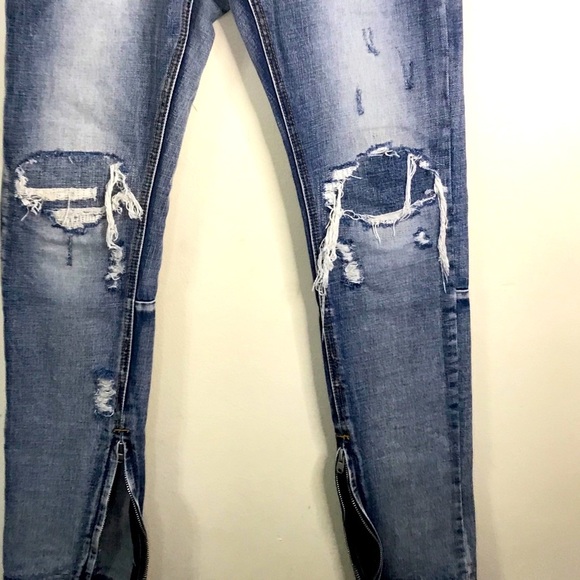 M n m l STRETCH DENIMRelaxed fitBlue jea… - Picture 13 of 16